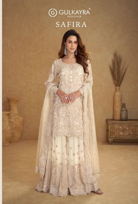 Safira By Gulkayra Real Net Embroidery Bulk Readymade Suits Orders In India